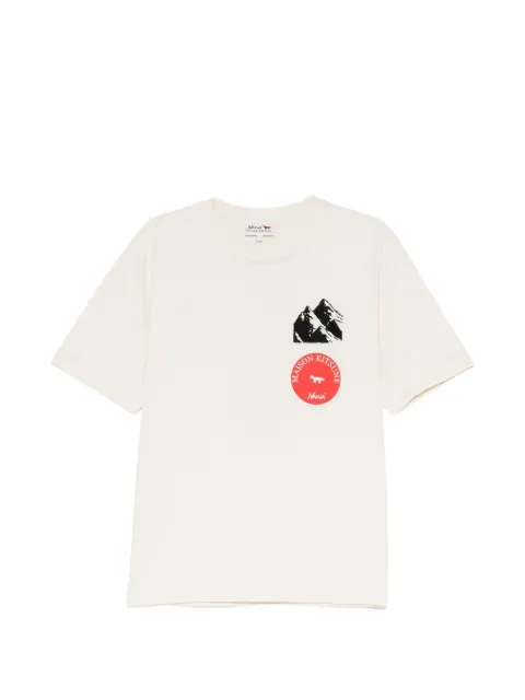 Maison Kitsuné t-shirt à logo brodé