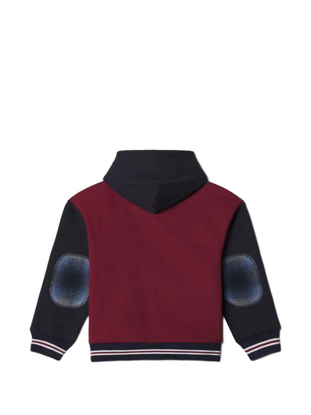 MAISON KITSUNE KIDS x Bonpoint Sweat Marvey logo-patch zip-up hoodie Rood