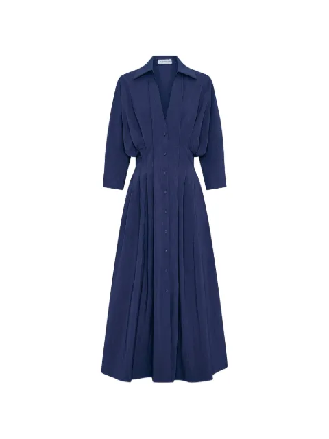 Nicholas Lana pleated belted maxi dress