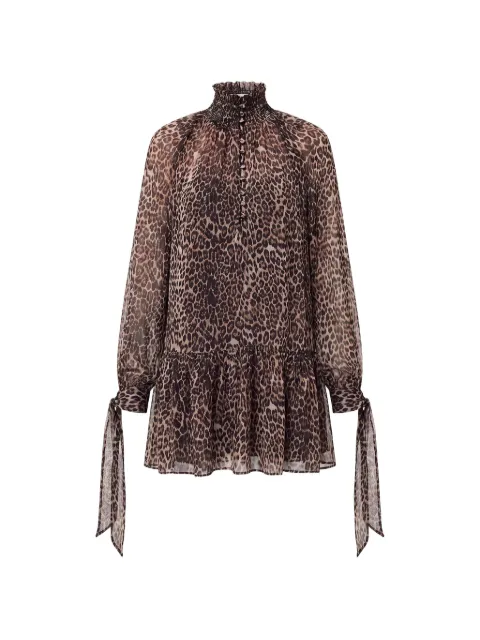 Nicholas Minikleid mit Leoparden-Print