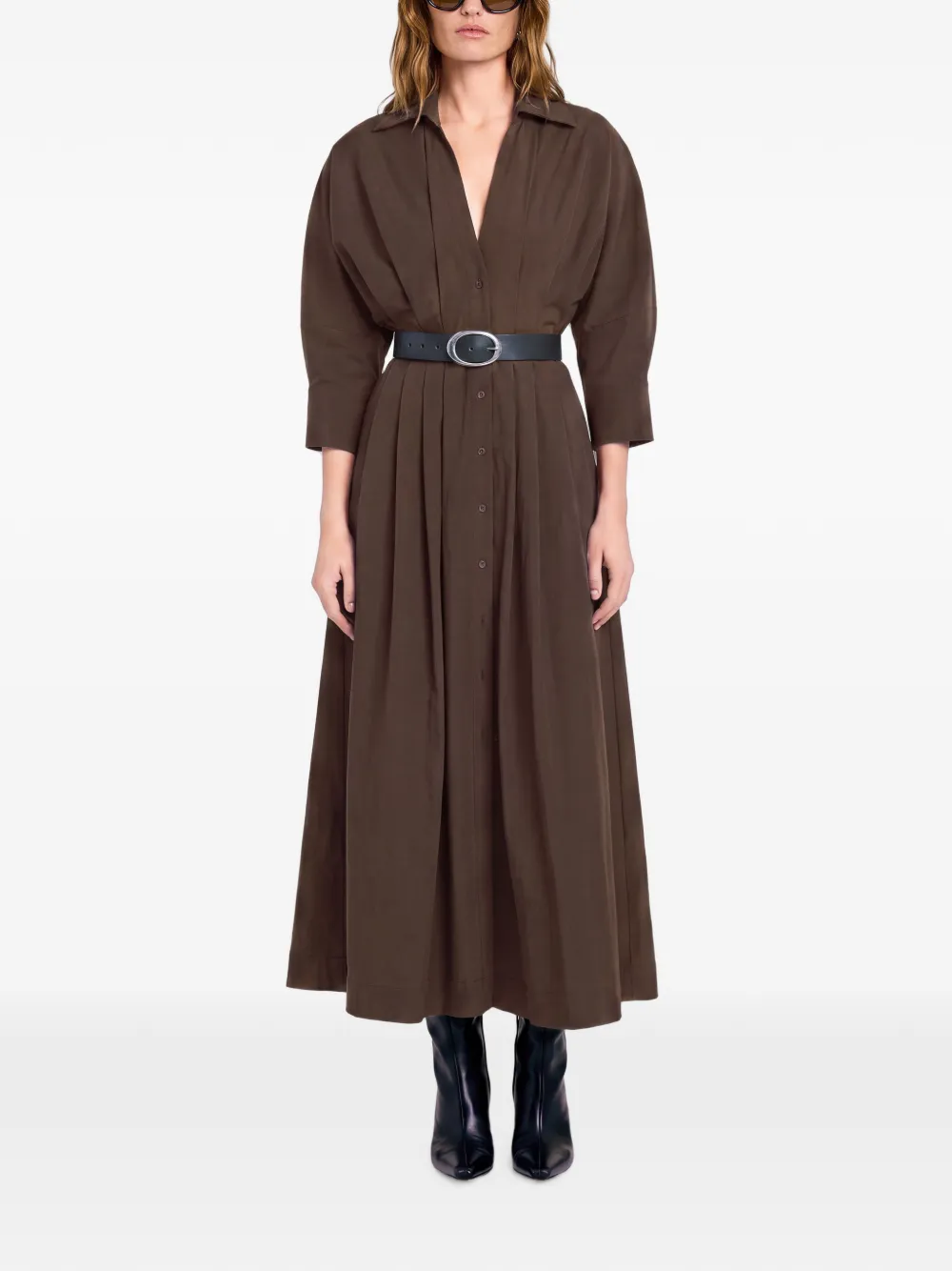 Nicholas Lanae Maxi Dress In Brown
