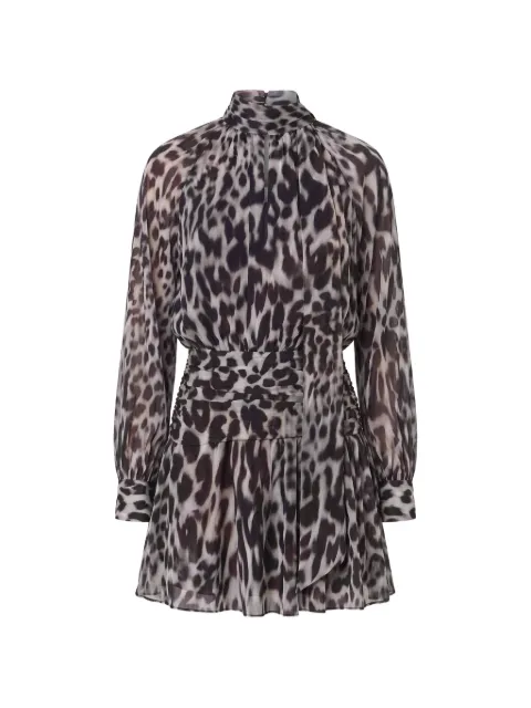 Nicholas Minikleid mit Leoparden-Print