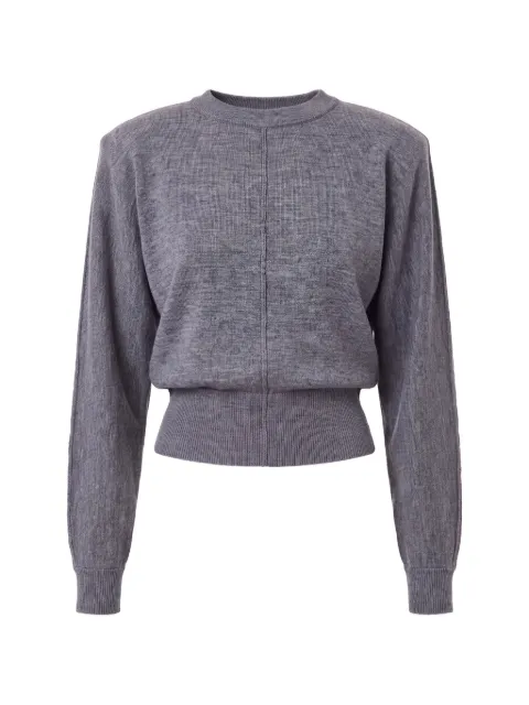 Nicholas seam-detail shoulder-pad sweater