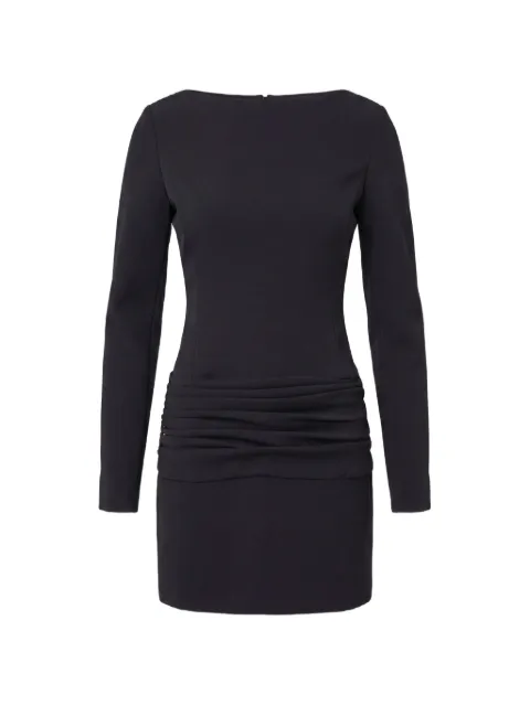Nicholas ruched long-sleeves mini dress
