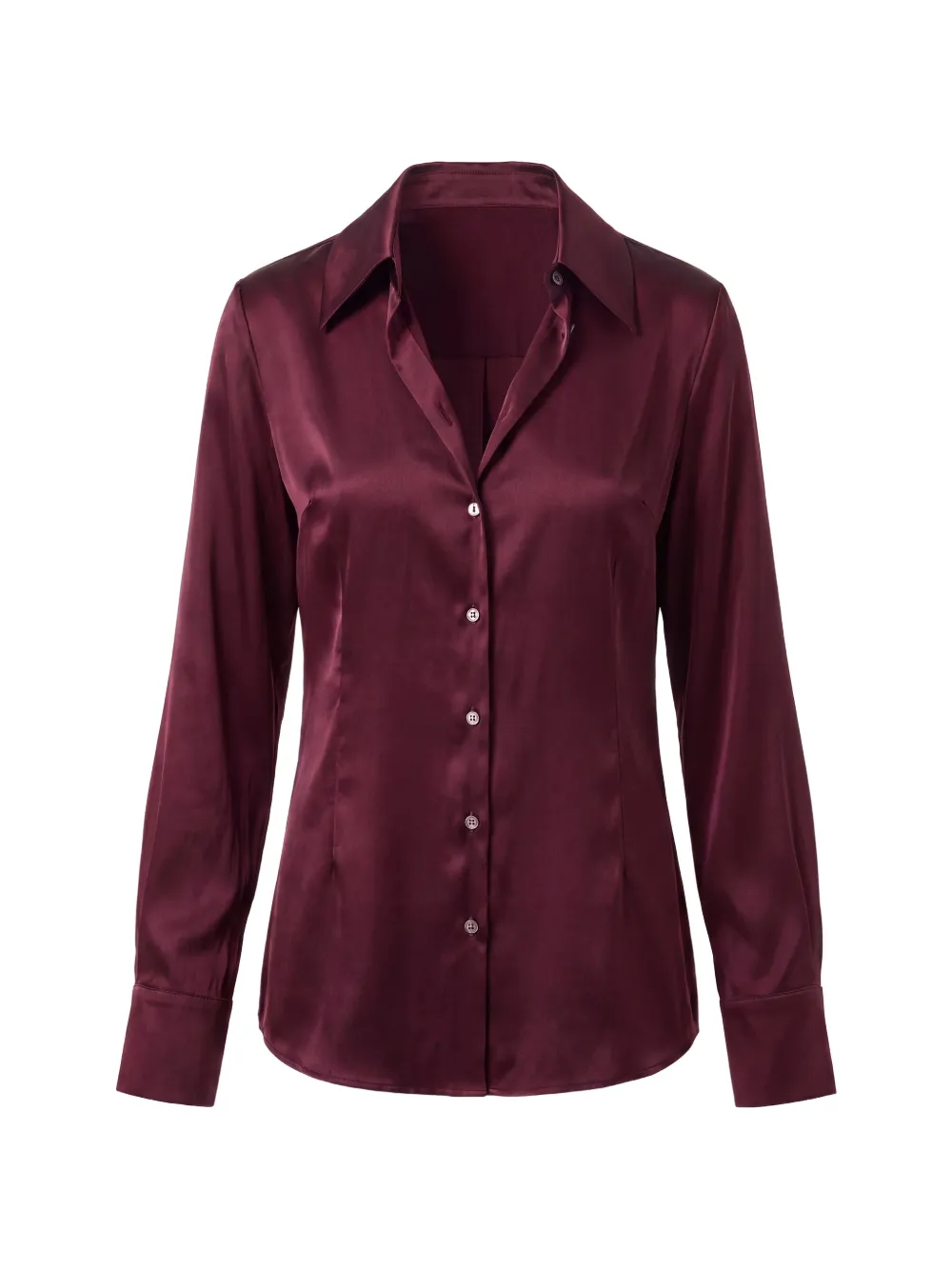 Nicholas Paloma satin-finish long-sleeve shirt