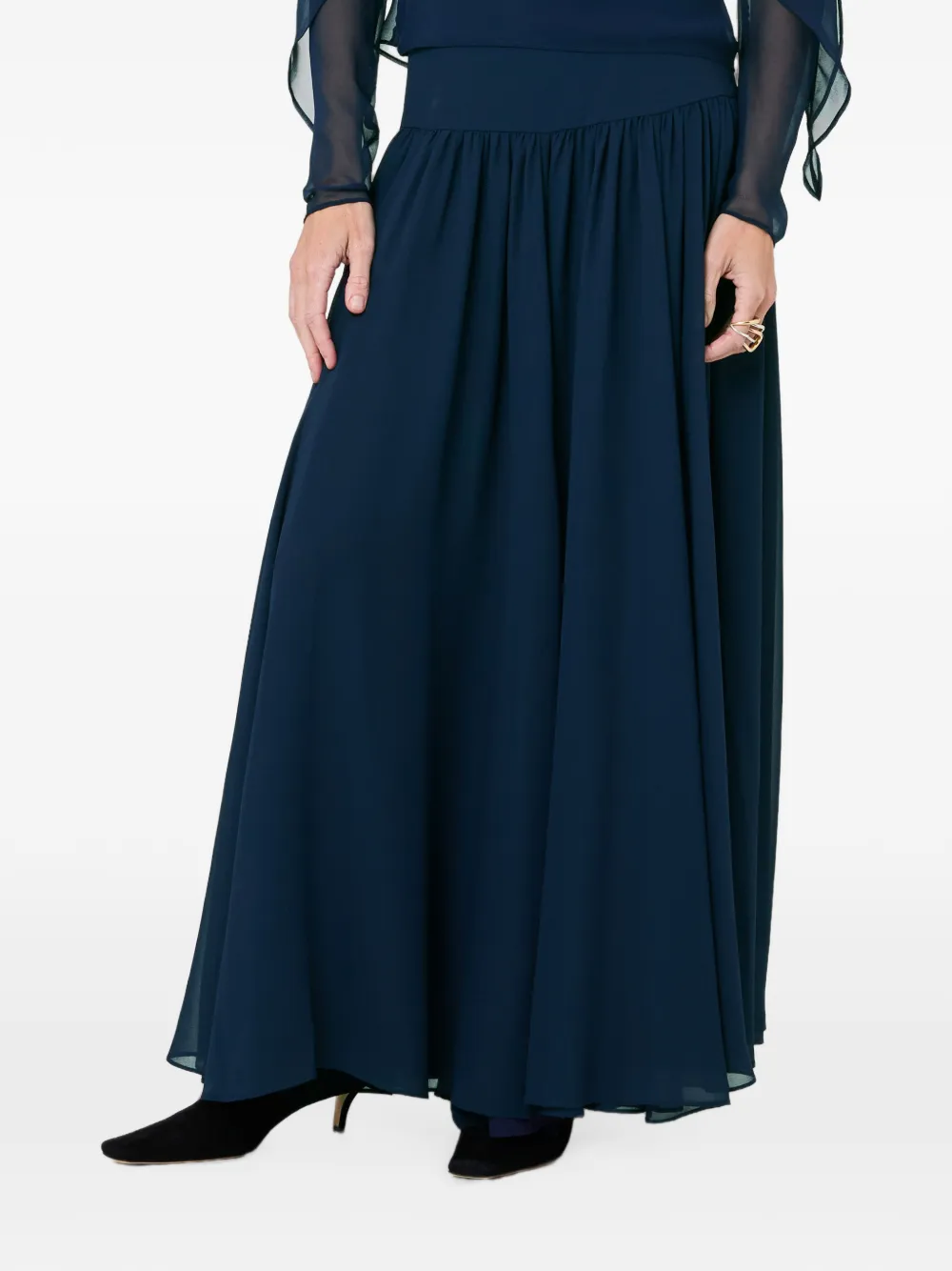 Nicholas pleated maxi skirt