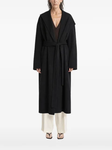 TOTEME hooded belted coat
