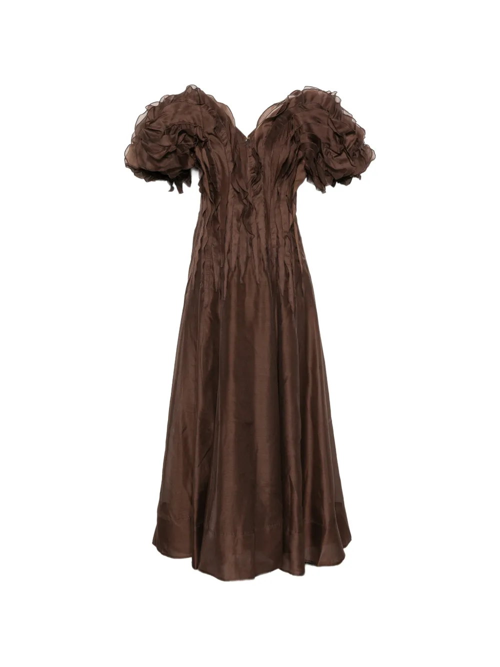 Aje Seraphina midi dress - Brown