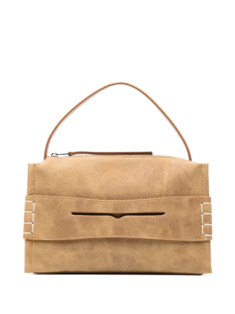 JW Anderson Loafer waxed suede tote bag