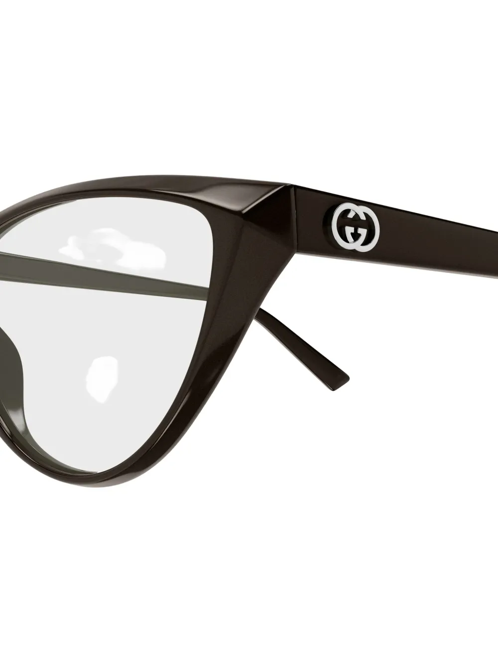 Gucci Eyewear Bril met cat-eye montuur Bruin