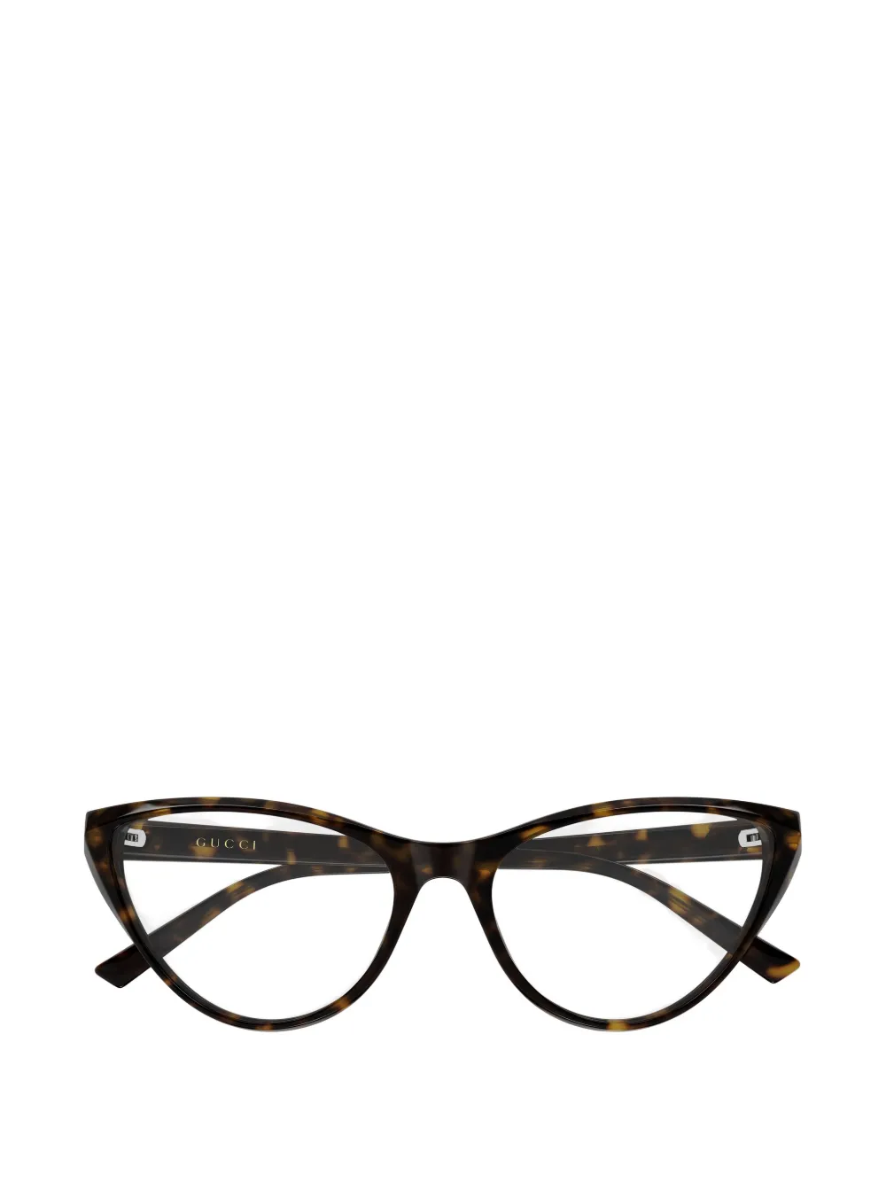 Gucci Eyewear Interlocking G cat-eye glasses - Marrone