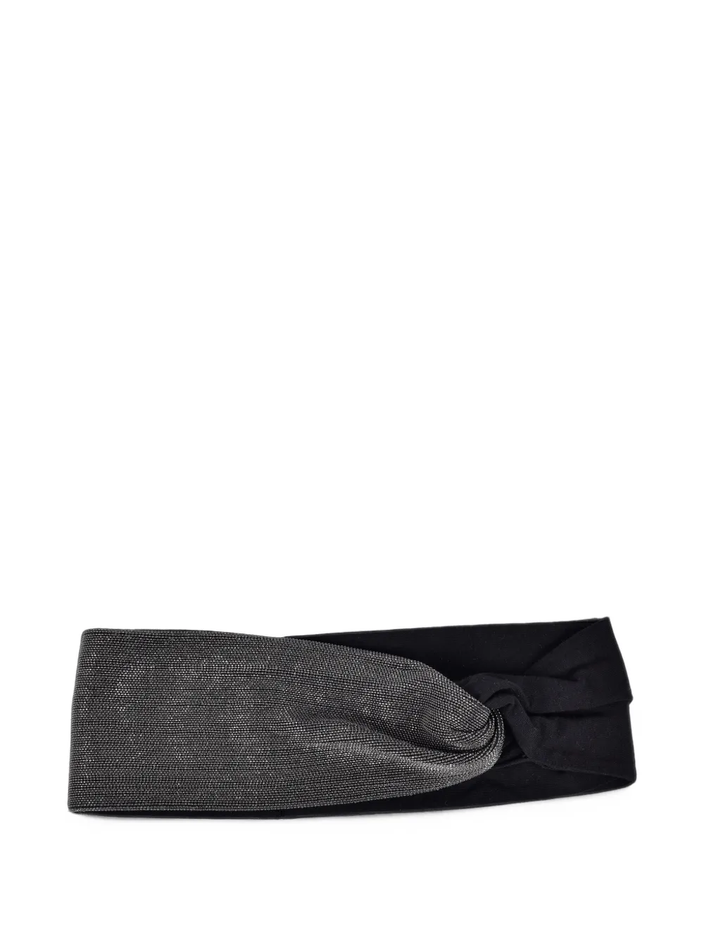 Brunello Cucinelli twist-detail headband - Grigio