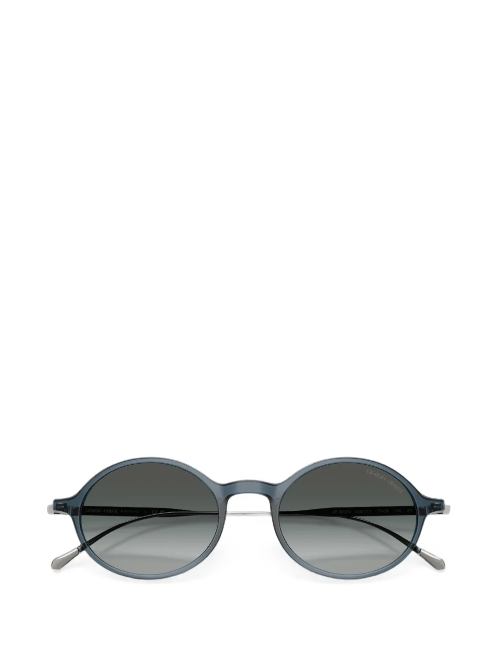 Giorgio Armani Zonnebril met ovalen montuur Blauw
