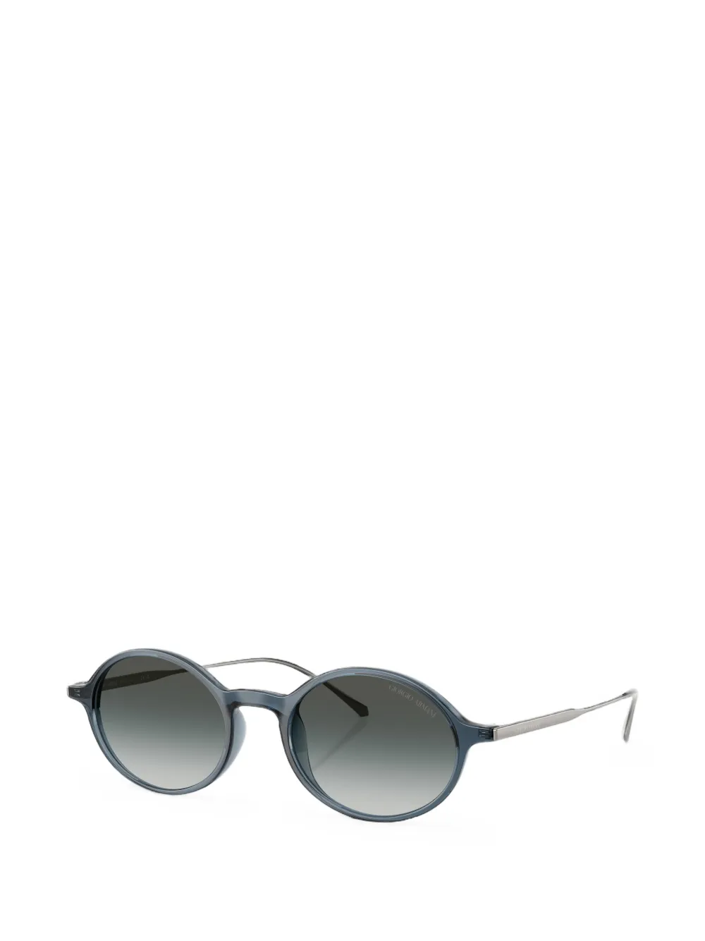 Giorgio Armani Zonnebril met ovalen montuur Blauw