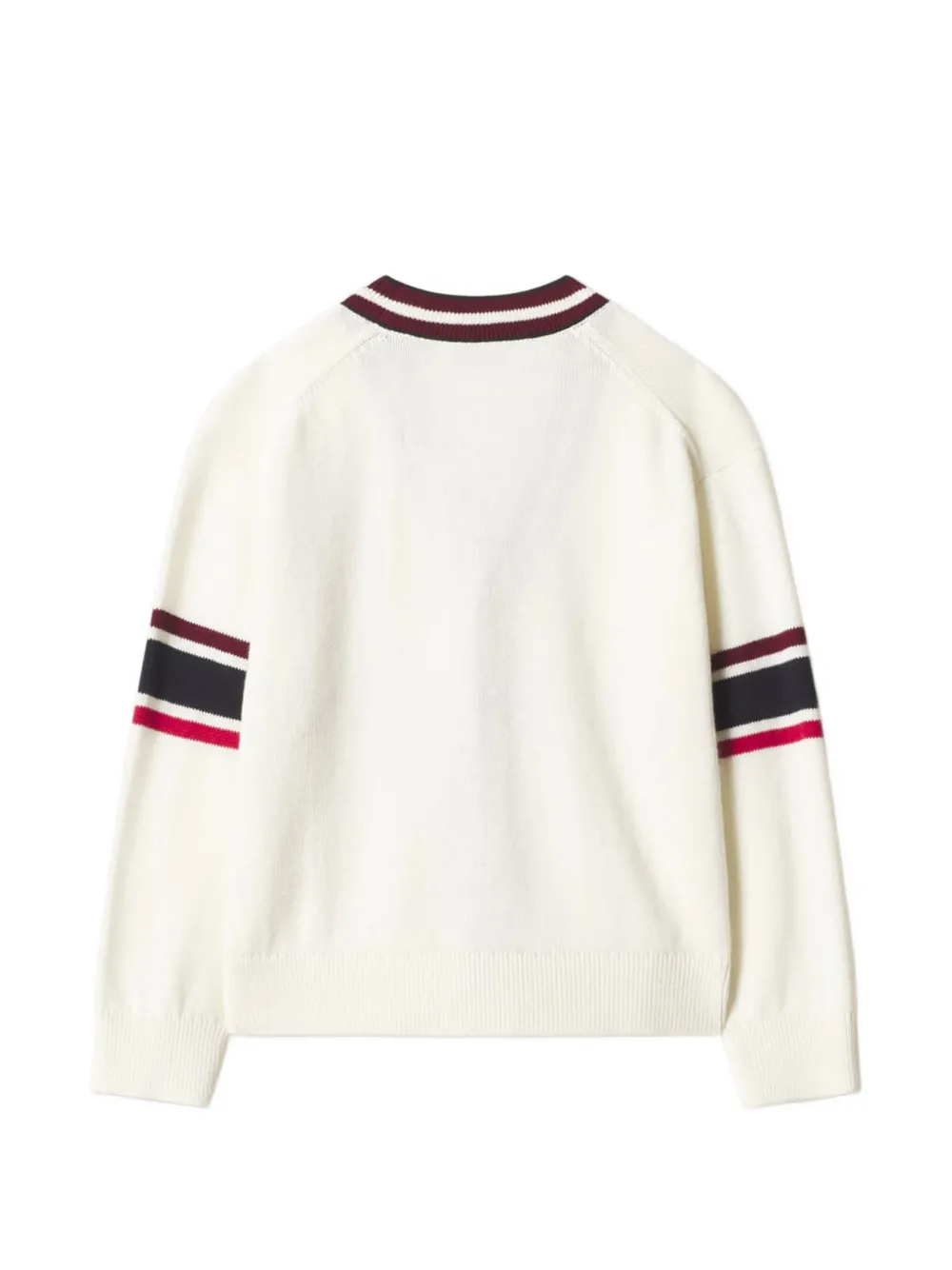 MAISON KITSUNE KIDS x Bonpoint Mateo logo-patch cardigan Beige