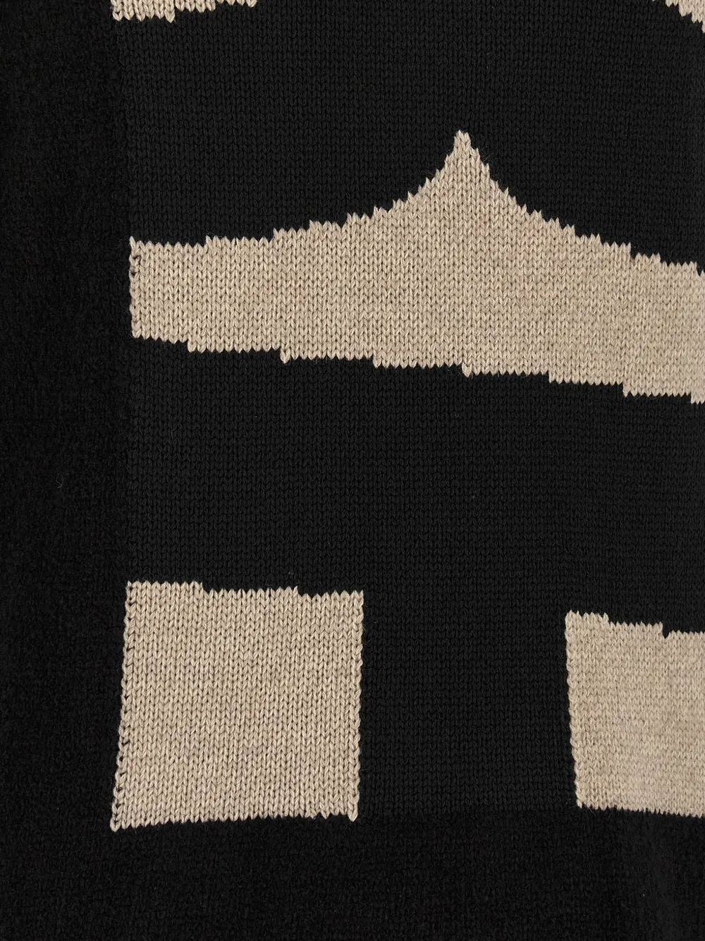 Comme Des Garçons Shirt Intarsia trui Zwart