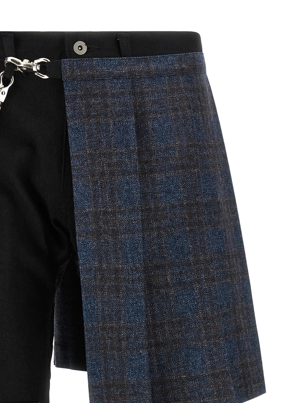 Junya Watanabe MAN Jeans met patchwork en kilt-vlak Zwart