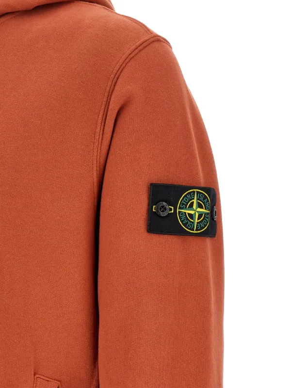 Stone Island 6100048 Brushed Organic Cotton Fleece Sweatshirt