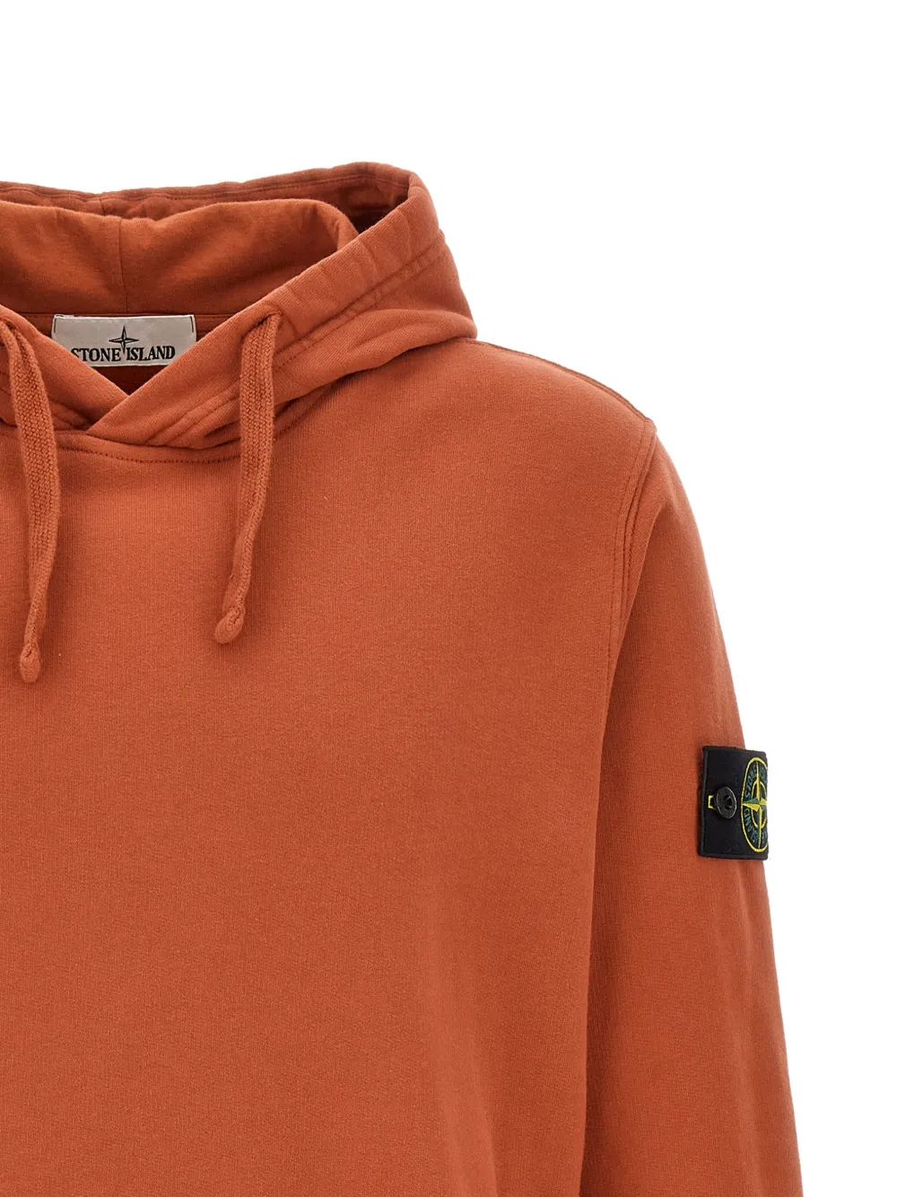 Stone Island 6100048 Brushed Organic Cotton Fleece Sweatshirt