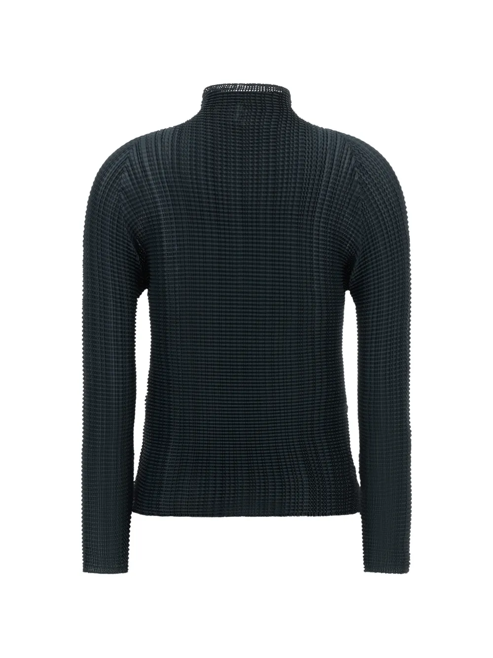Issey Miyake Wooly Pleats-68 geplooide blouse Zwart