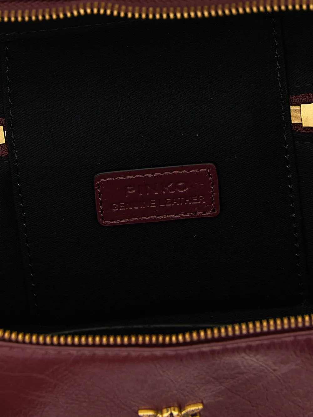 PINKO Kleine crossbodytas van glanzend leer Rood