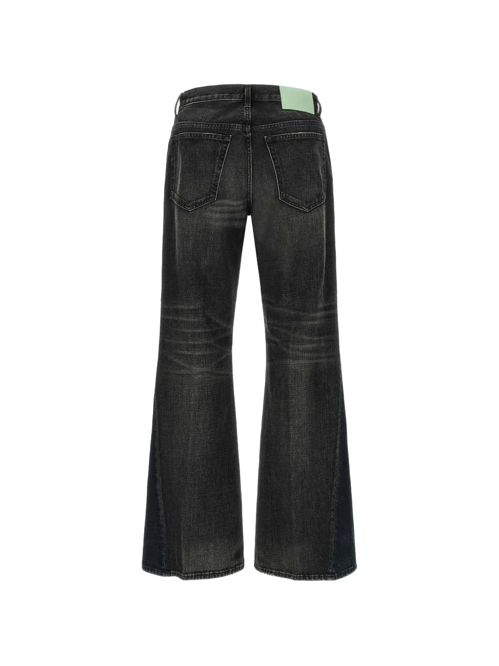 Haikure Claire jeans met vlakken en uitlopende pijpen Zwart