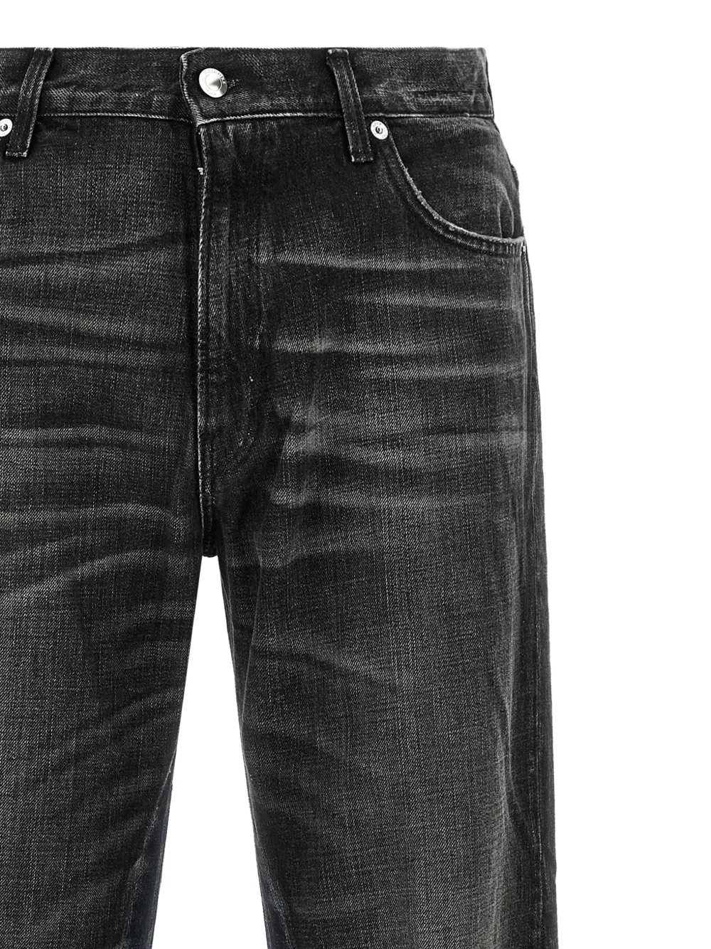 Haikure Claire jeans met vlakken en uitlopende pijpen Zwart