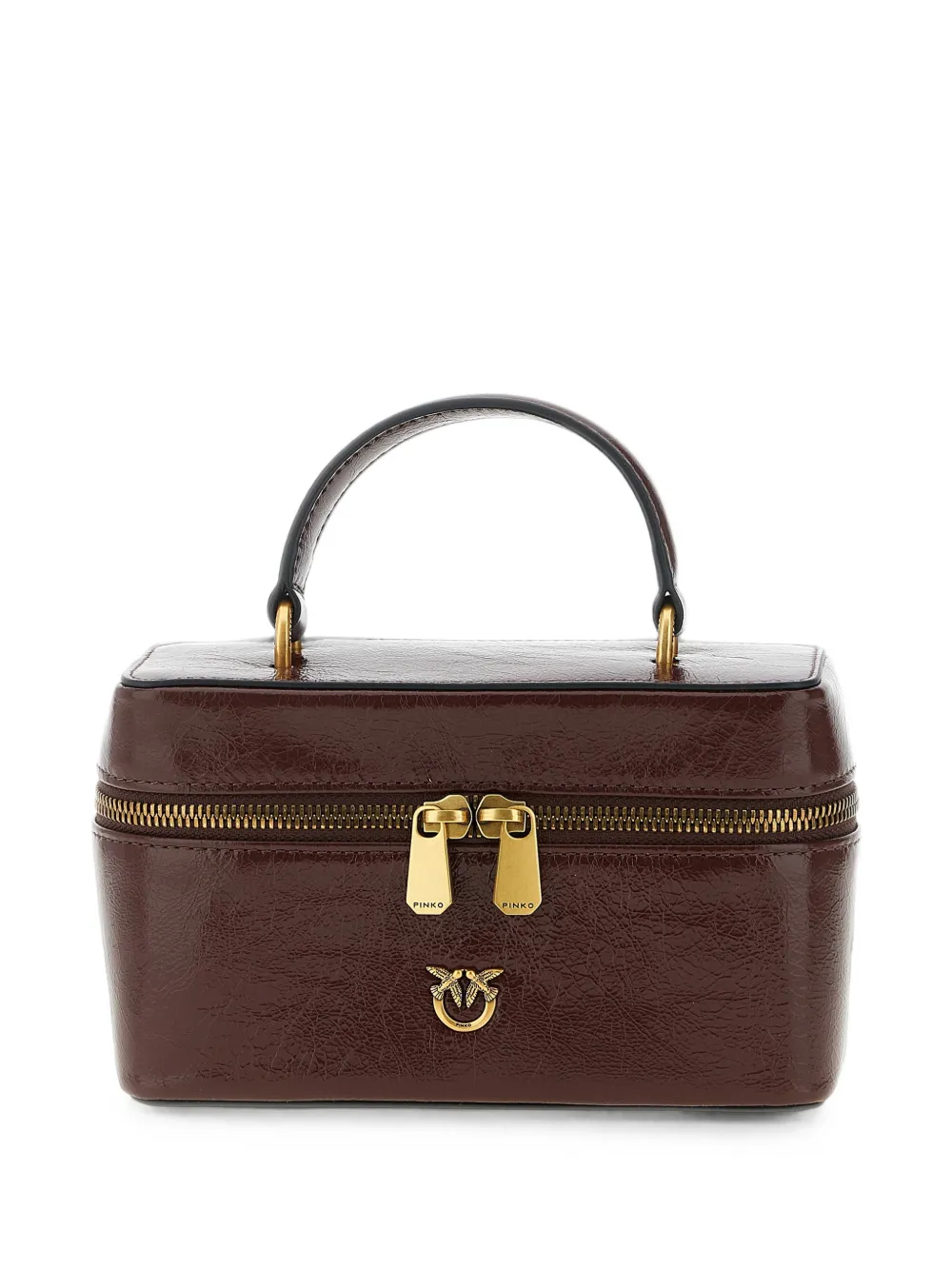 PINKO small crossbody bag in glossy leather