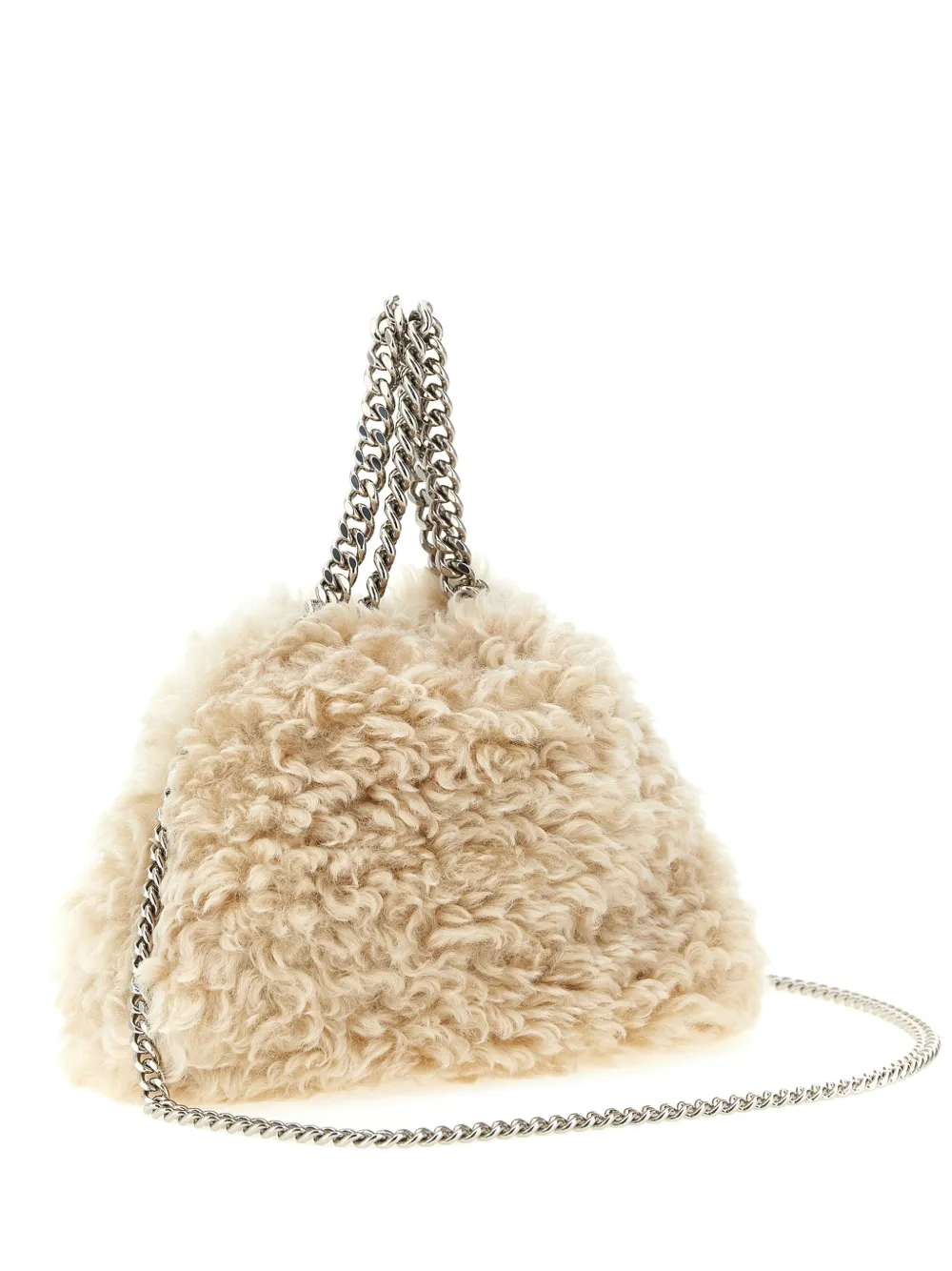 Stella McCartney mini Falabella shearling-effect tote bag