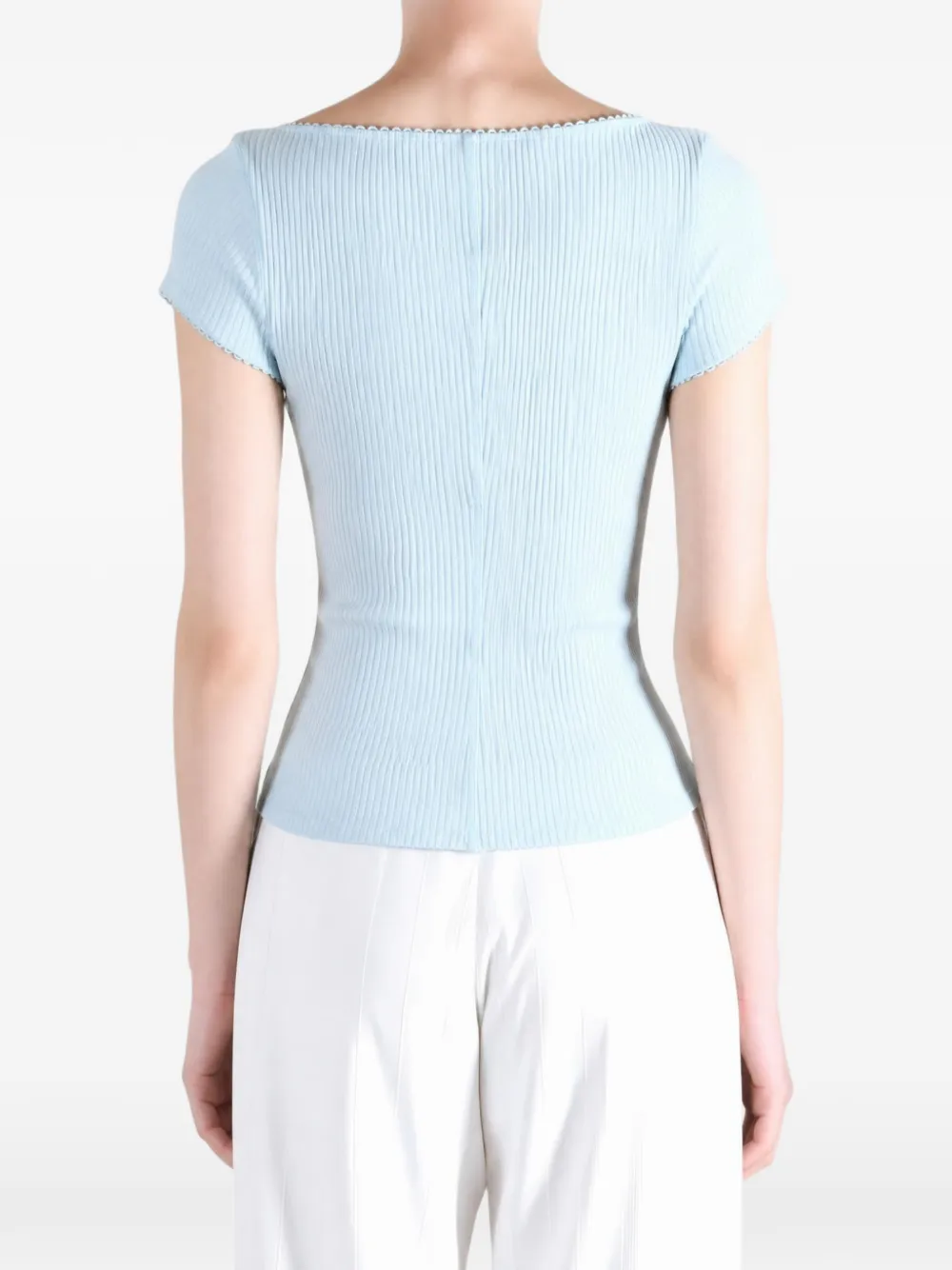 Free People Most Wanted short-sleeve cardigan Blauw