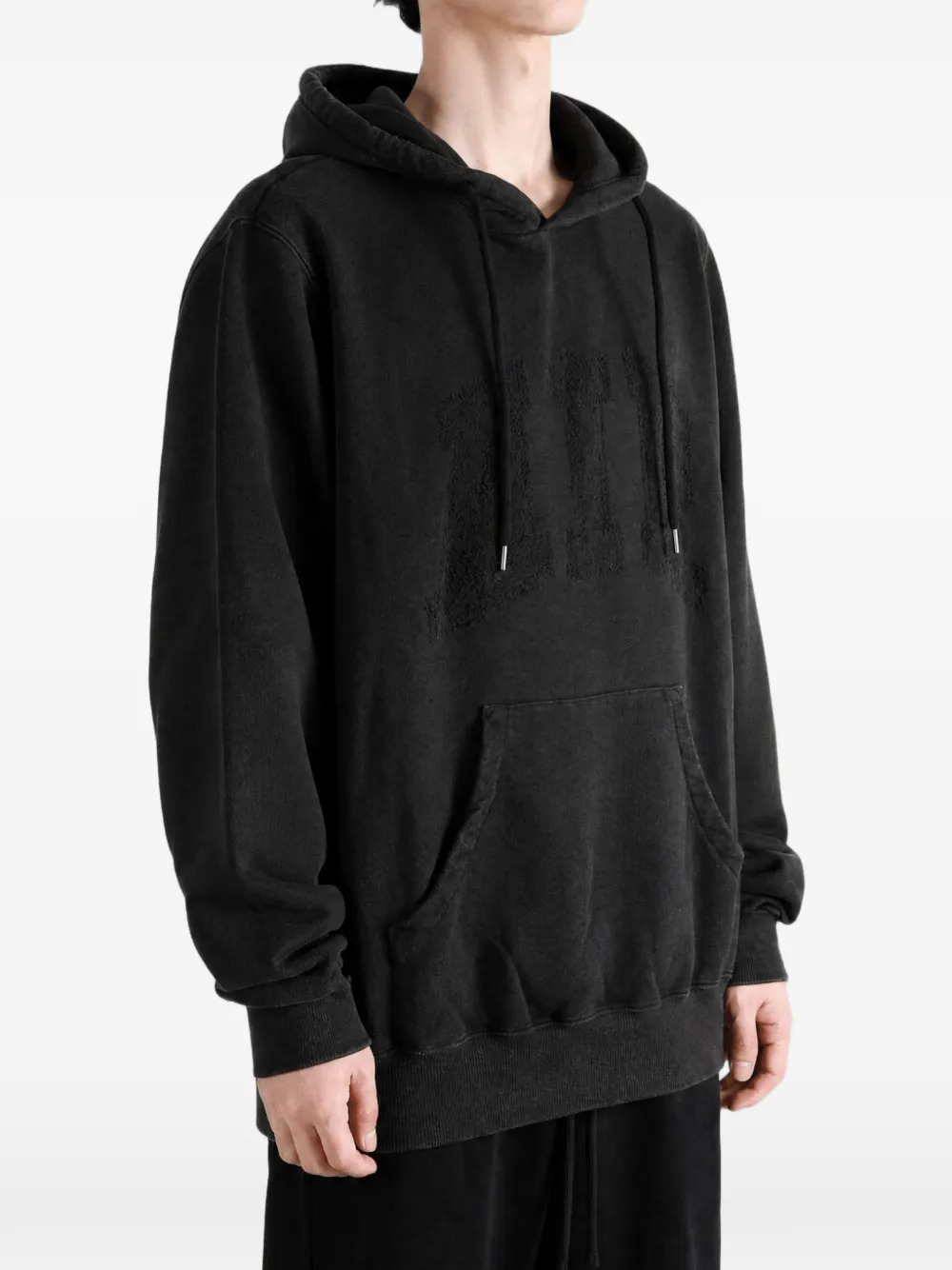 Doublet Threadless Air Embroidery hoodie met trekkoord Zwart
