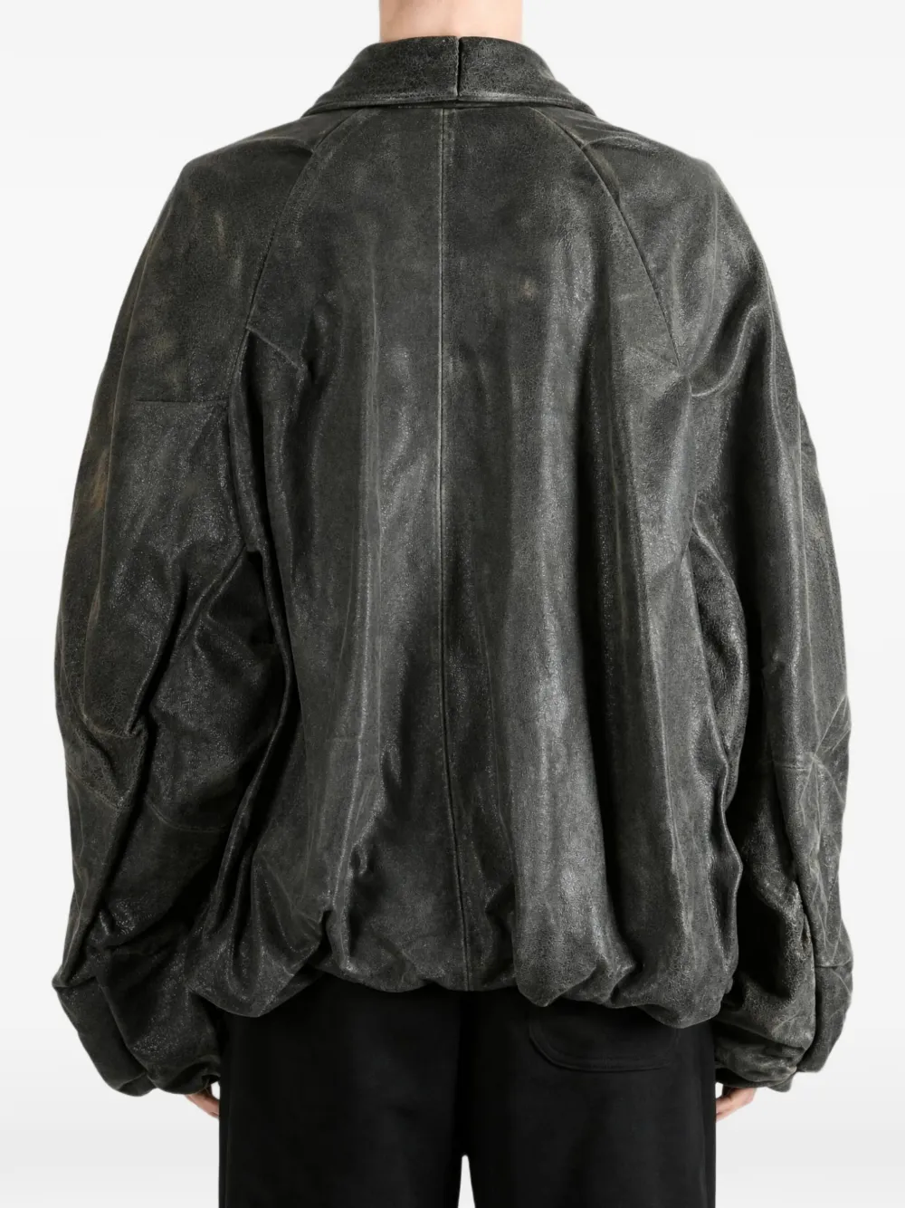 Doublet crinkled-finish jacket Grijs