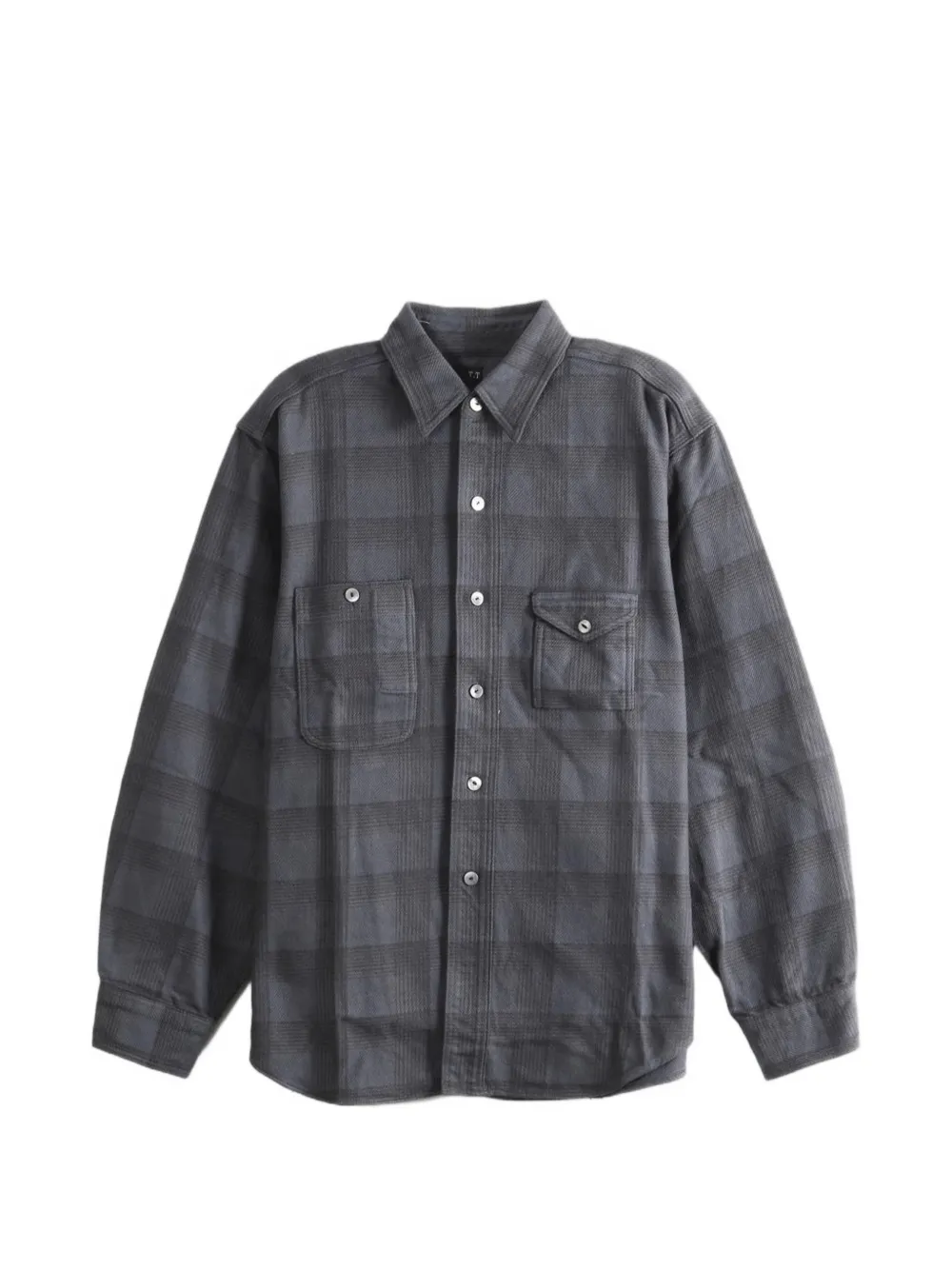 TAIGA TAKAHASHI plaid-pattern button-down shirt