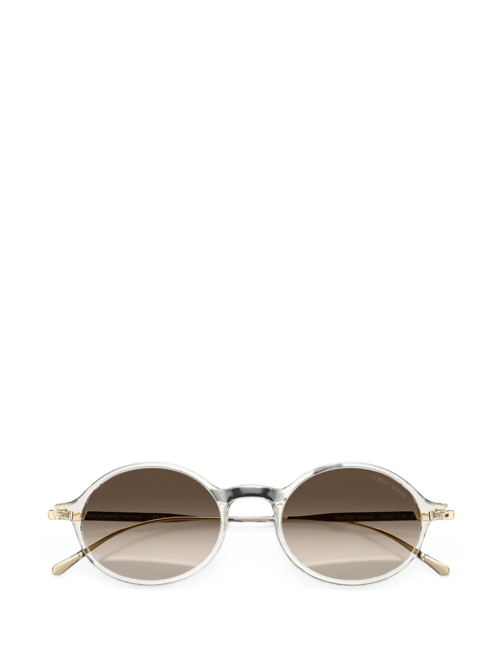 Giorgio Armani Zonnebril met ovalen montuur Beige