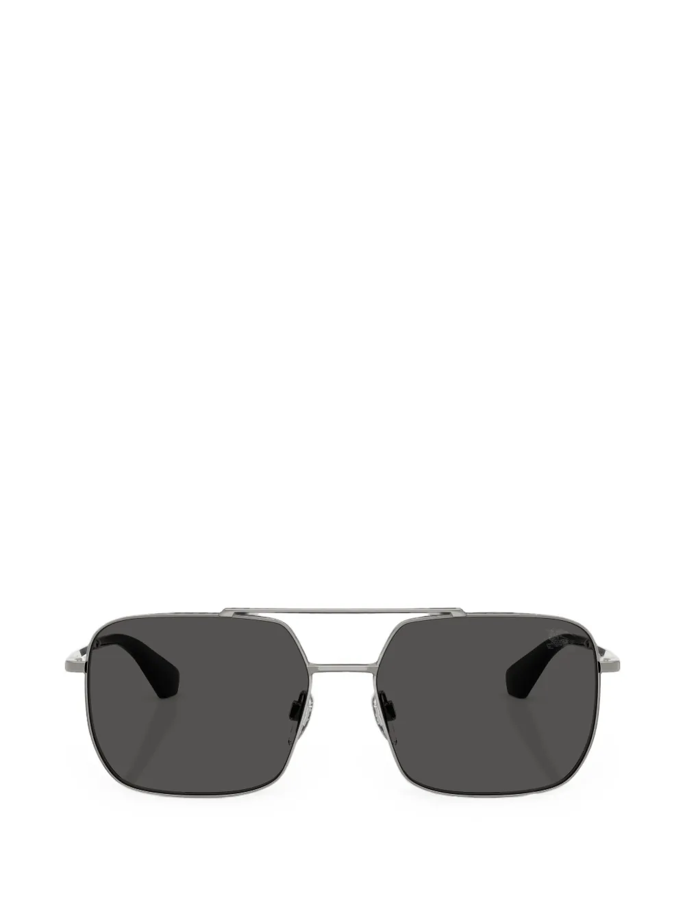 Burberry check-engraved sunglasses · 57
