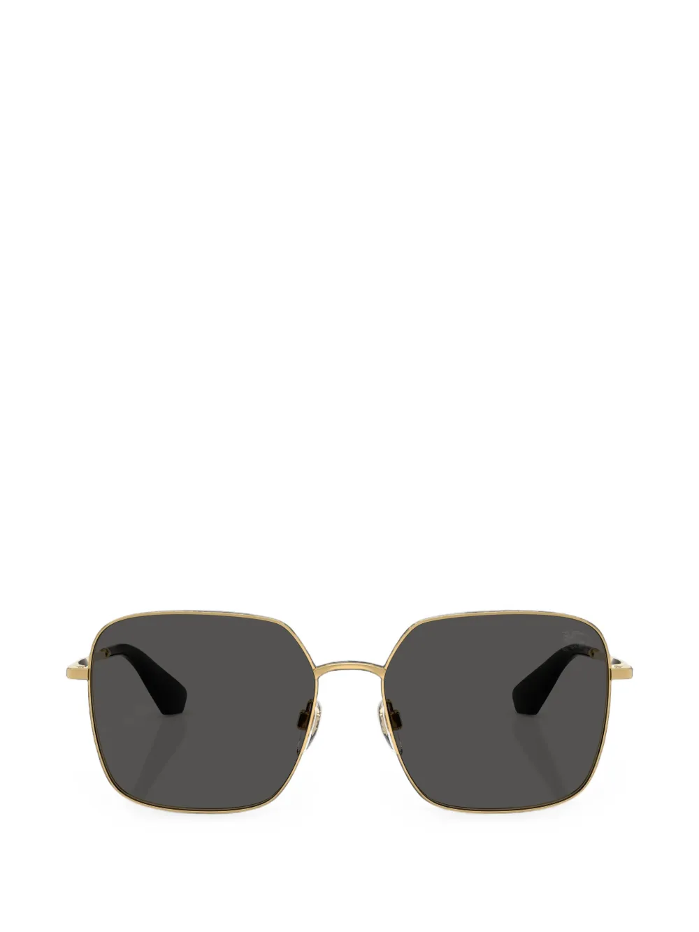 Burberry check-engraved square-frame sunglasses