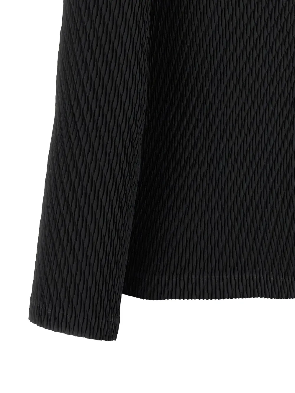 Issey Miyake Rhombus Pleats vest met knopen Zwart