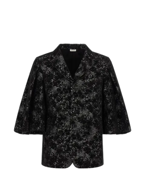 Comme des Garçons Homme Plus abstract-pattern wide-sleeve blazer