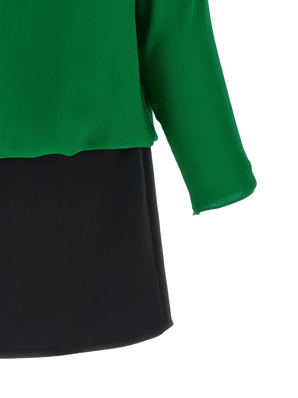 Valentino Garavani feather-embellished mini dress Groen