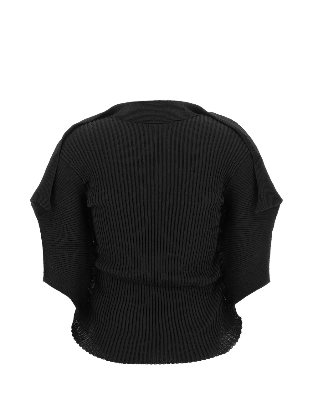 Issey Miyake Prance gedrapeerde blouse met plooien Zwart