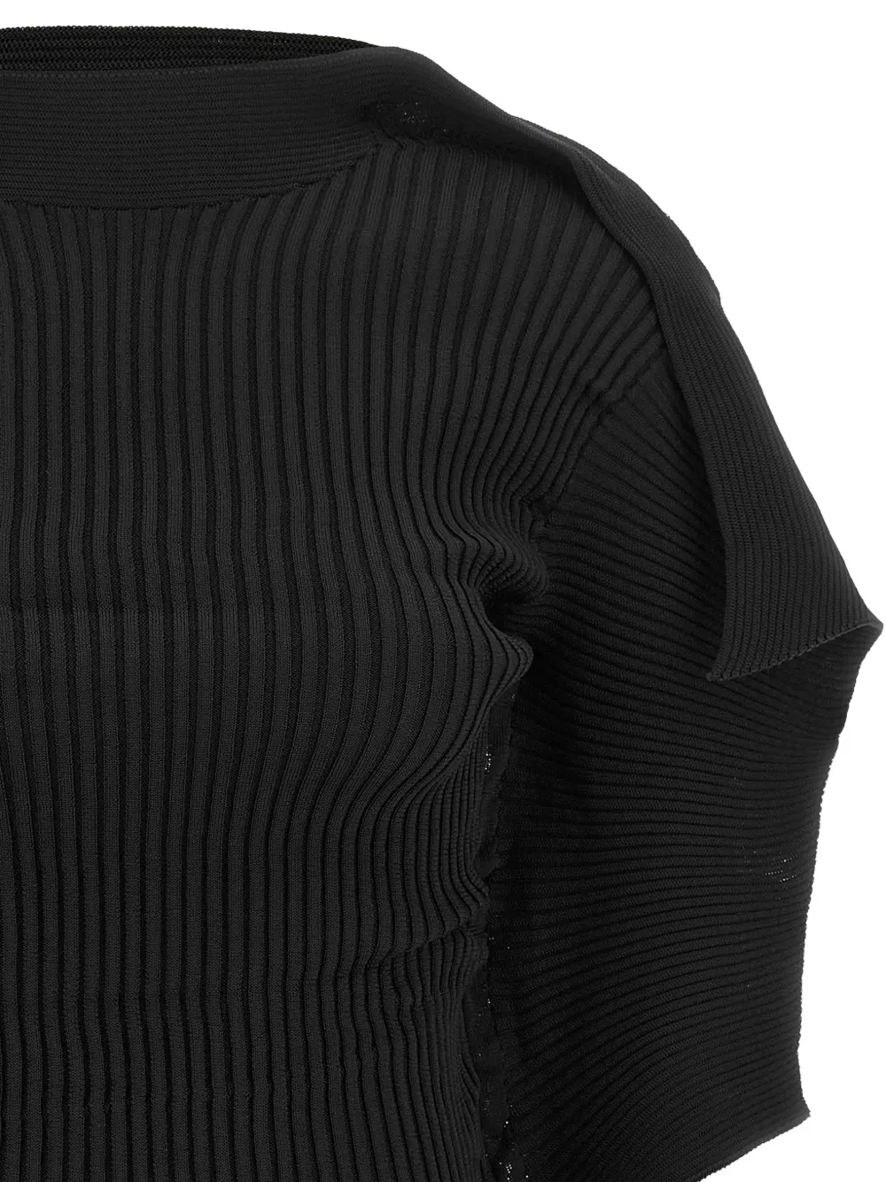 Issey Miyake Prance gedrapeerde blouse met plooien Zwart