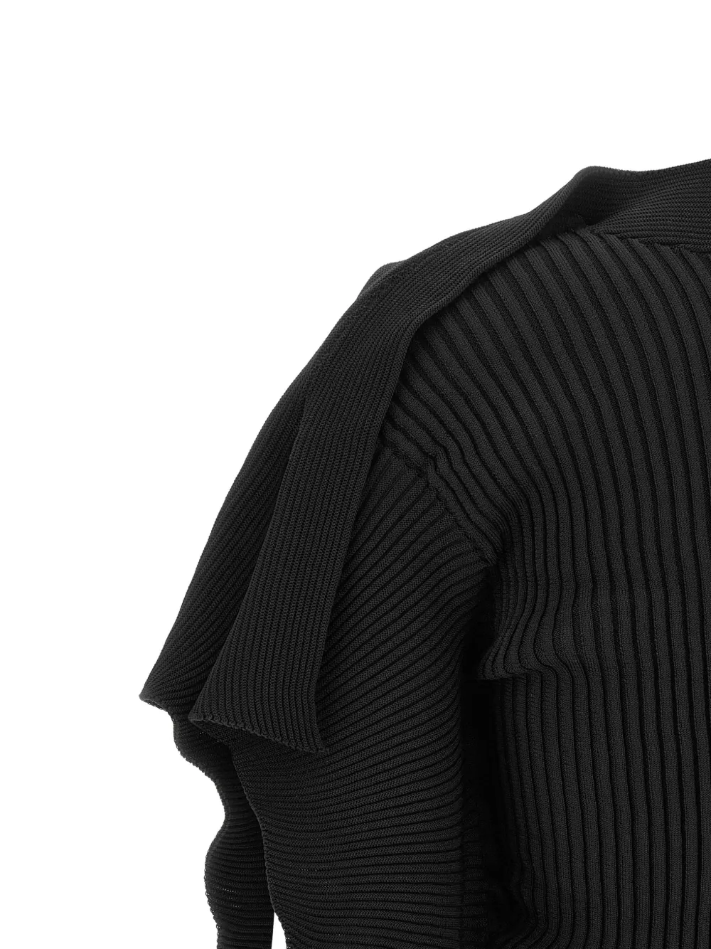 Issey Miyake Prance gedrapeerde blouse met plooien Zwart