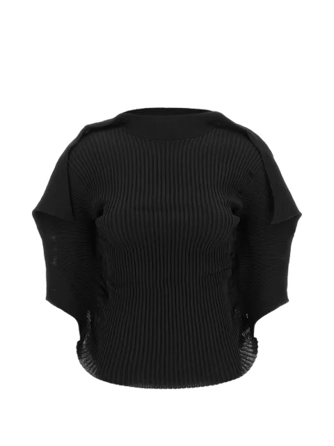 Issey Miyake Prance pleated draped blouse
