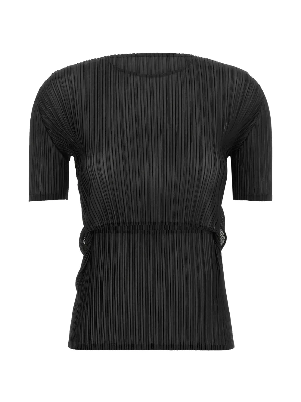Issey Miyake Sheer Slit Pleats short-sleeve T-shirt · 2