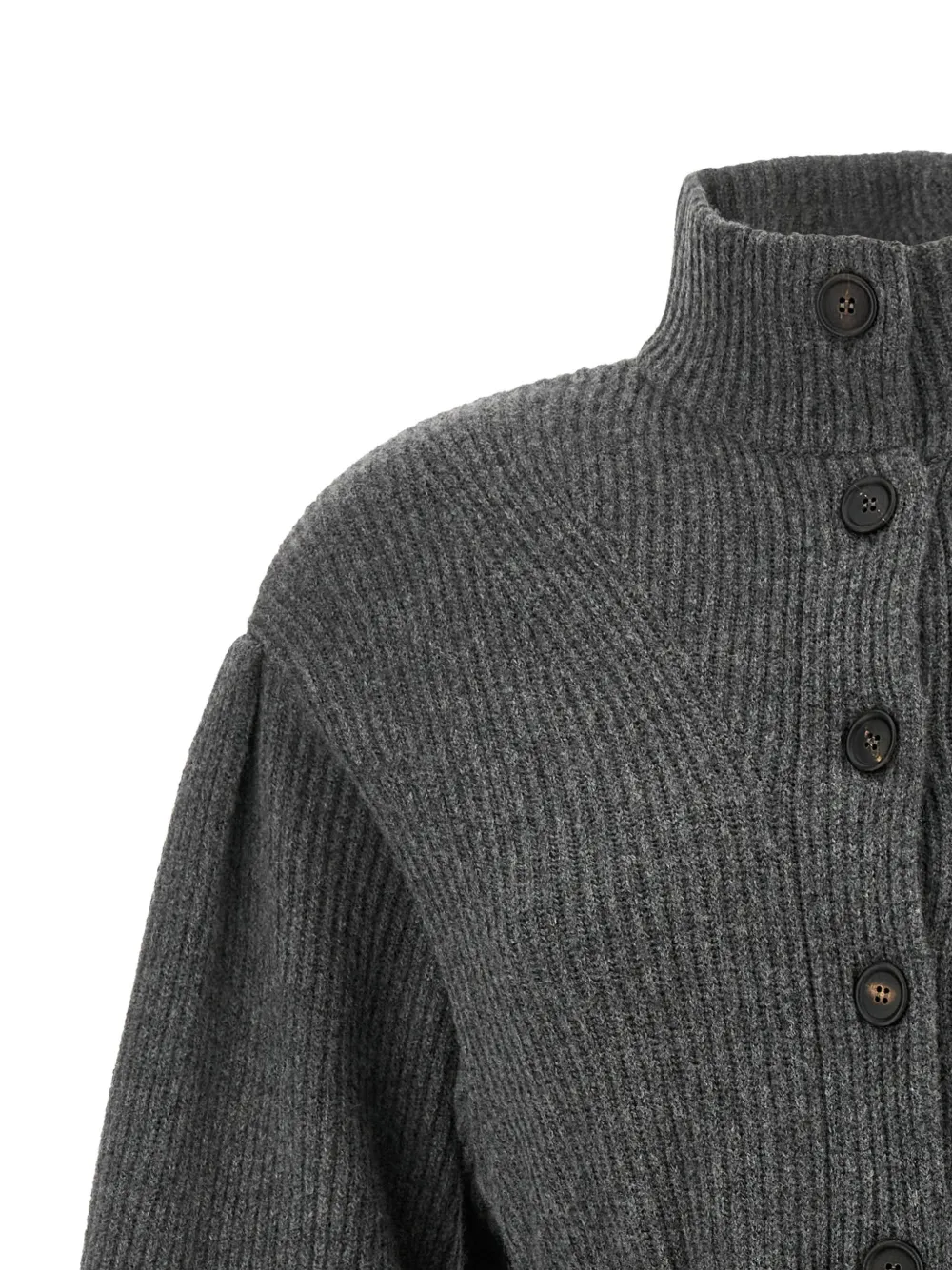 Brunello Cucinelli Vest met chevron-breisel Grijs