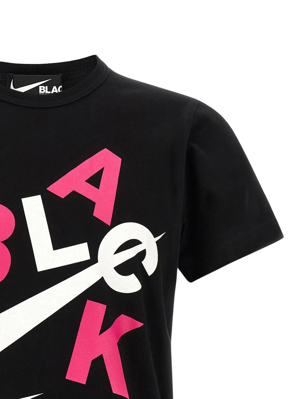 Black Comme Des Garçons x Nike T-shirt met logo‐print Zwart