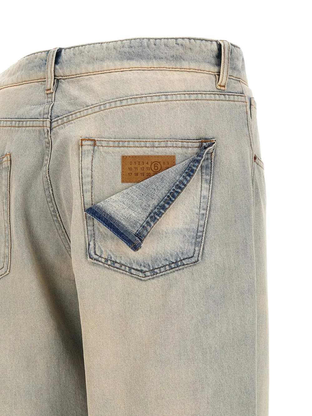 MM6 Maison Margiela Straight jeans Blauw