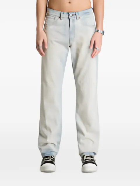 MM6 Maison Margiela logo-patch straight-leg jeans