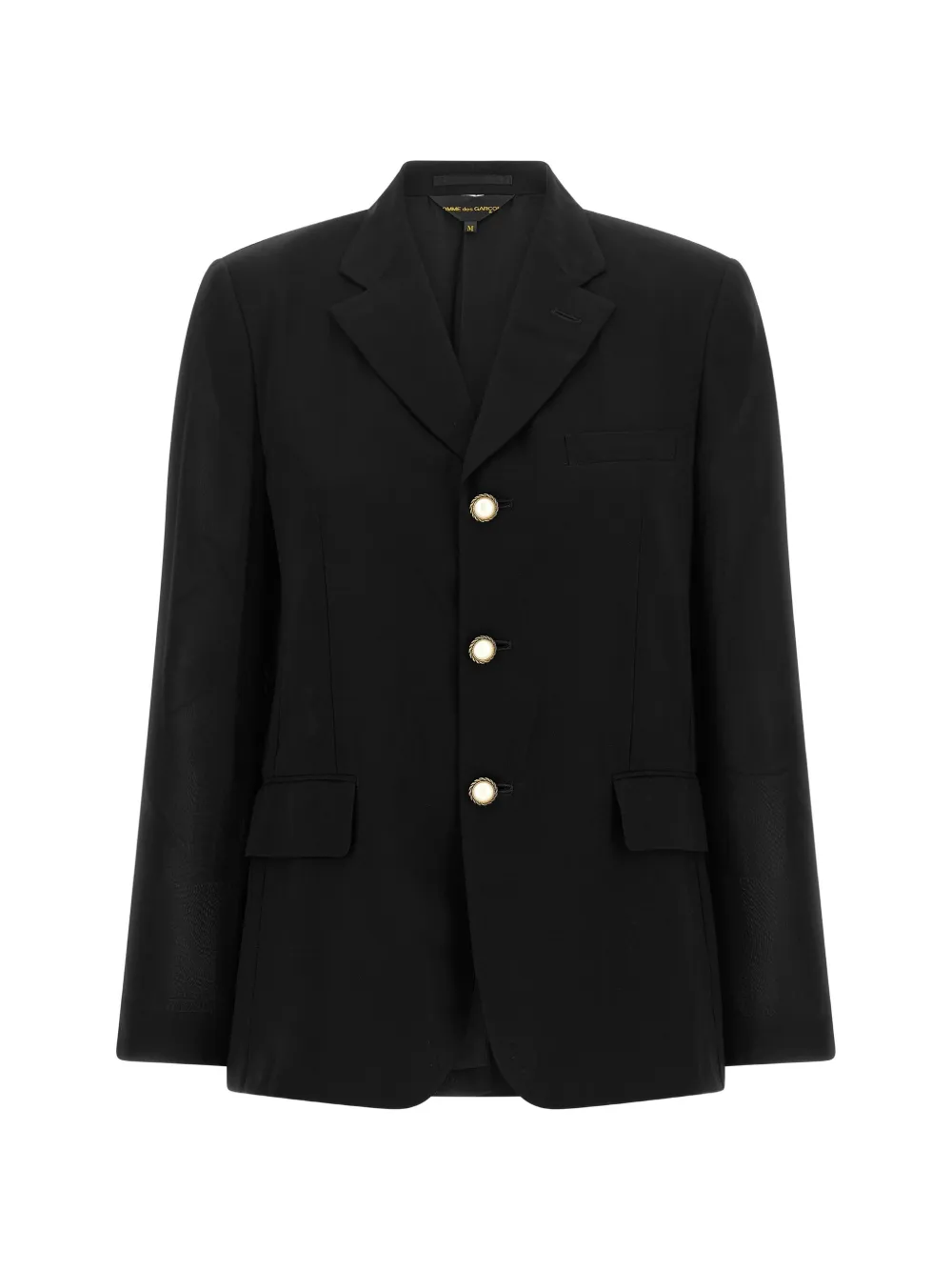 Comme Des Garçons jewel-button single-breasted blazer