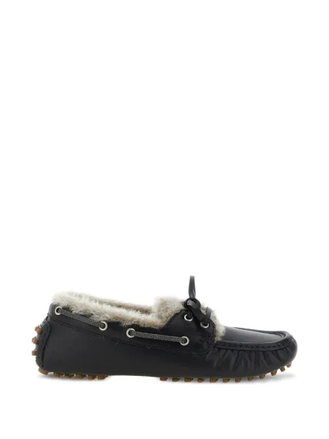 Brunello Cucinelli Monile shearling-lined loafers